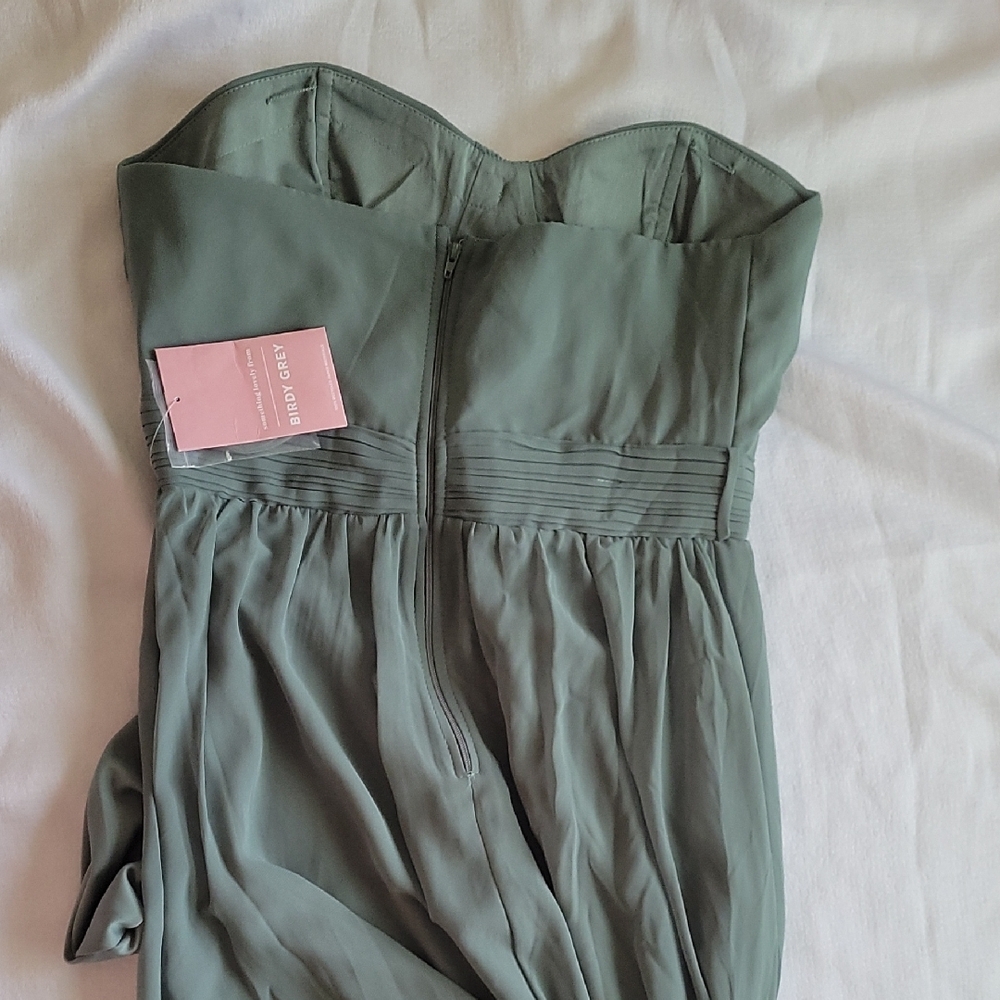 Birdy Grey Strapless Dress in Soft Green - Picture 5 of 10